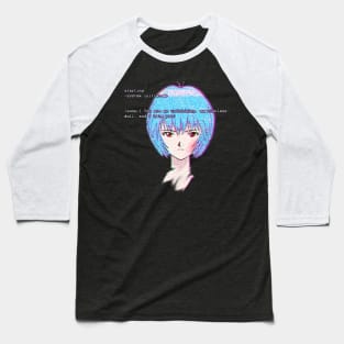 Ayanami Rei Glitched Baseball T-Shirt